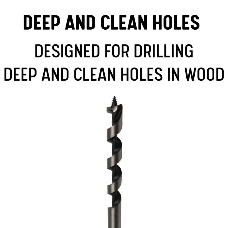 Drill America 1" X 8" Nail Buster Auger Drill Bit for Wood DMS73-2590 1 in 18" Long