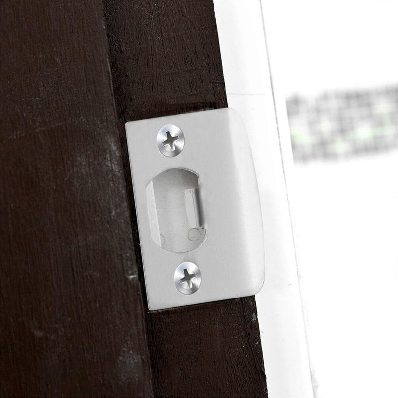 DOITOOL 10PCS Door Strike Plate, Deadbolt Strike Plate, Stainless Steel Deadbolt Covers Door Reinforcement Kit