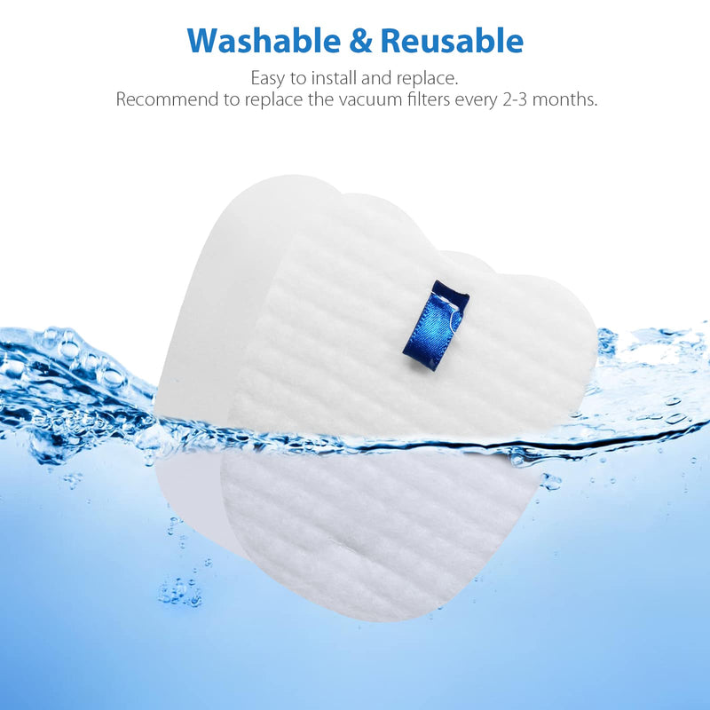 Vacuum Replacement Filters for Shark Rocket Vacuum HV345 HV343AMZ ZS350 ZS351 ZS352 HV320 HV321 HV322 HV324Q HV345 HV401, 4 Foam&Felt Filters + 4 Post-Filters, Part # XPMFK320&1084FTV320 4 Pack