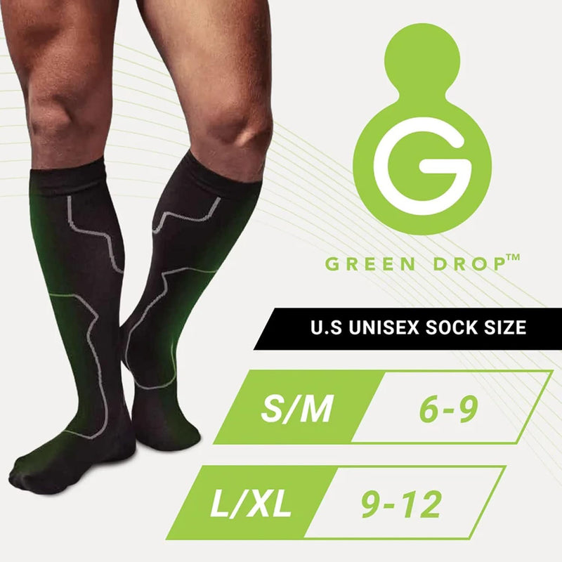 Professional Compression Socks for Men & Women - Patented Medical Grade Natural Relief Herb-Infused Support, Large / X-Large, 2pair Large / X-Large (2 Pack)