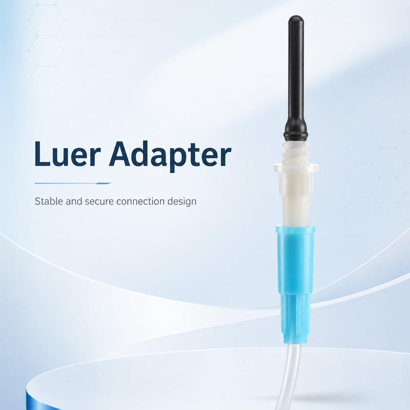 100 Sets 23Ga x 3/4" (19mm), 12'' (30cm) Tube, Luer Adpt, Industrial Lab Supplies Dispensing Accessory, Individually Packaged
