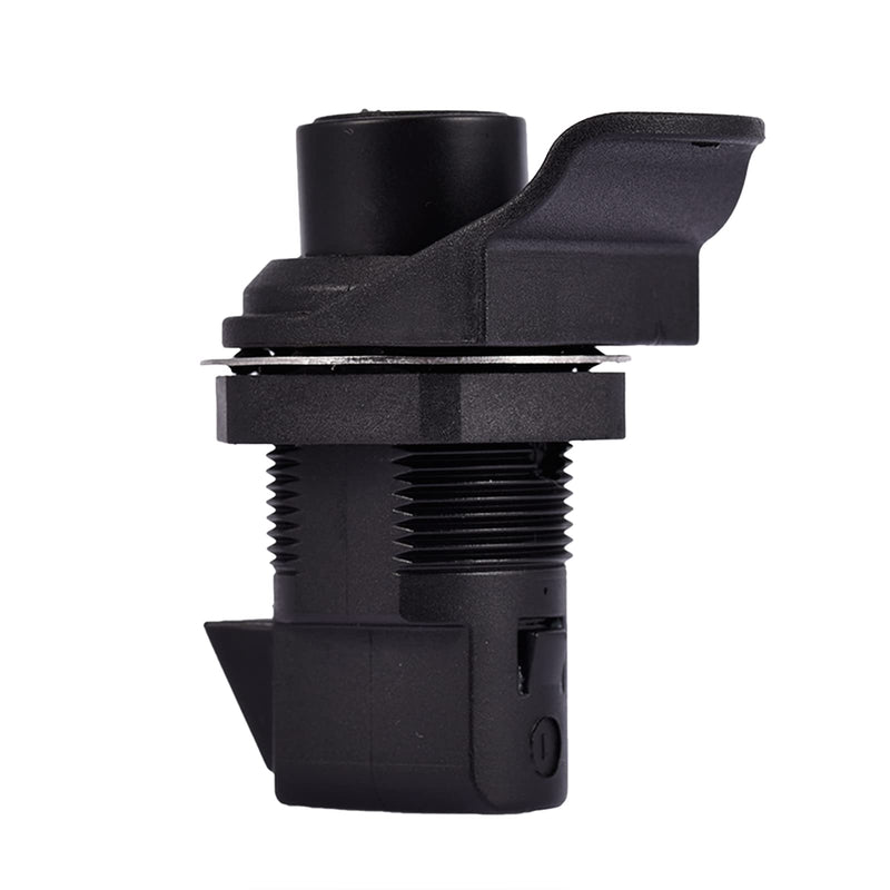 2 PCS Locking Push Button Latch, Plastic Push to Close Latch for Marine Boat Box, Glovebox, Radio Box, Electronic Box 0.0"- 0.4" Door Panel