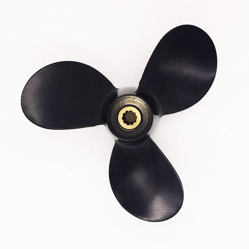 7 1/2x6 Aluminum Propeller Prop for Suzuki Outboard Motor 4HP 5HP 6HP Rignt Hand Rotation 10 Spline Tooth