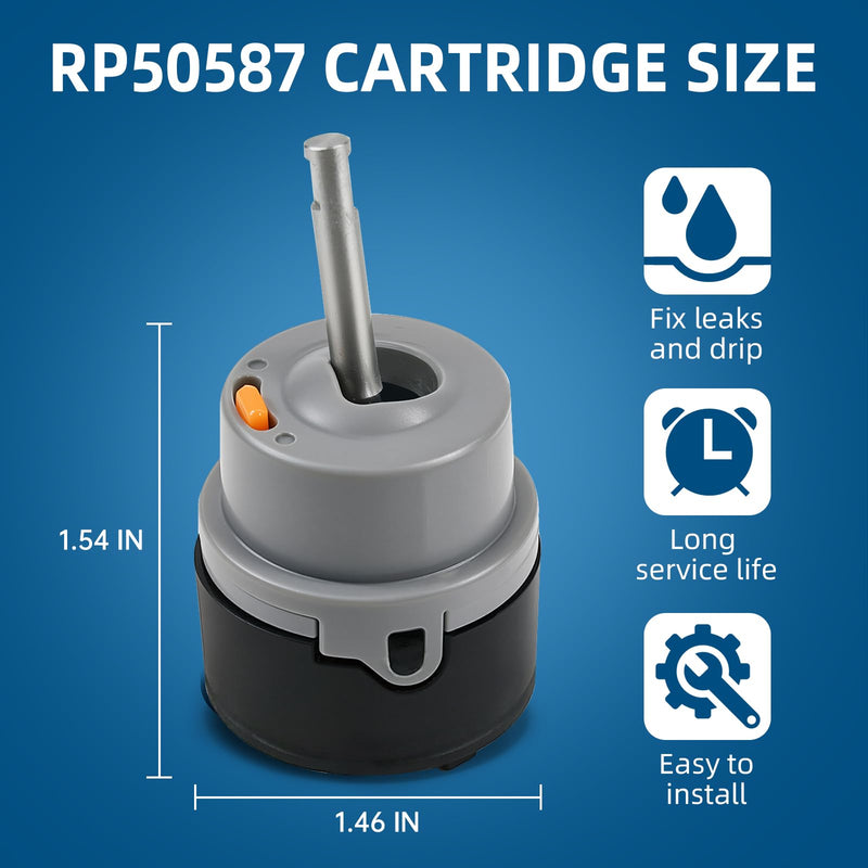 RP50587 Cartridge Compatible with Delta DST Single Handle, Replacement for Kitchen & lavatory Single Handle Faucet Valve RP50587