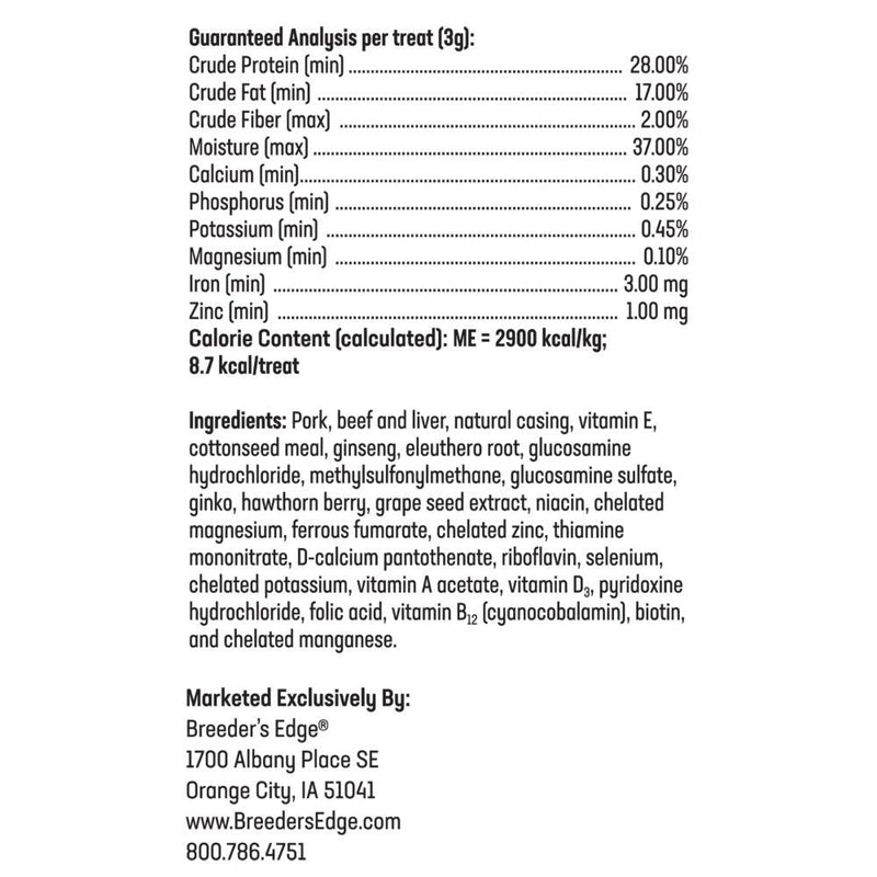 Breeder's Edge Oxy Stud- Male Performance Supplement- 30ct Meat Treats - PawsPlanet Australia
