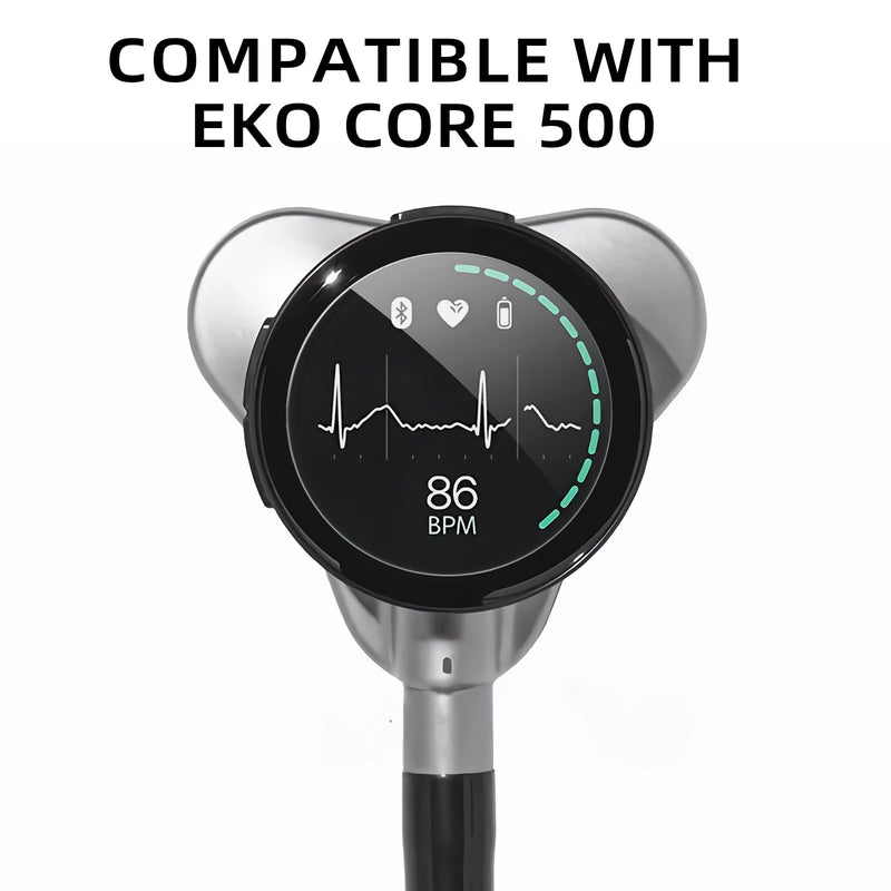 2-Pack Tempered Glass Screen Protector Compatible with Eko CORE 500™ Digital Stethoscope, [2.5D 9H Hardness] [Anti-Scratch] A 2