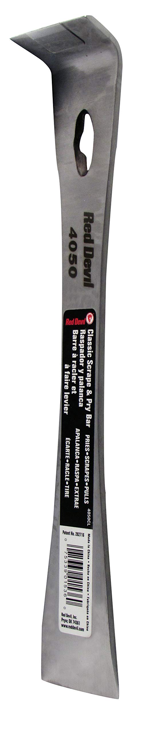 Red Devil 4050CL Classic Scrape & Pry bar Silver 1 Pack
