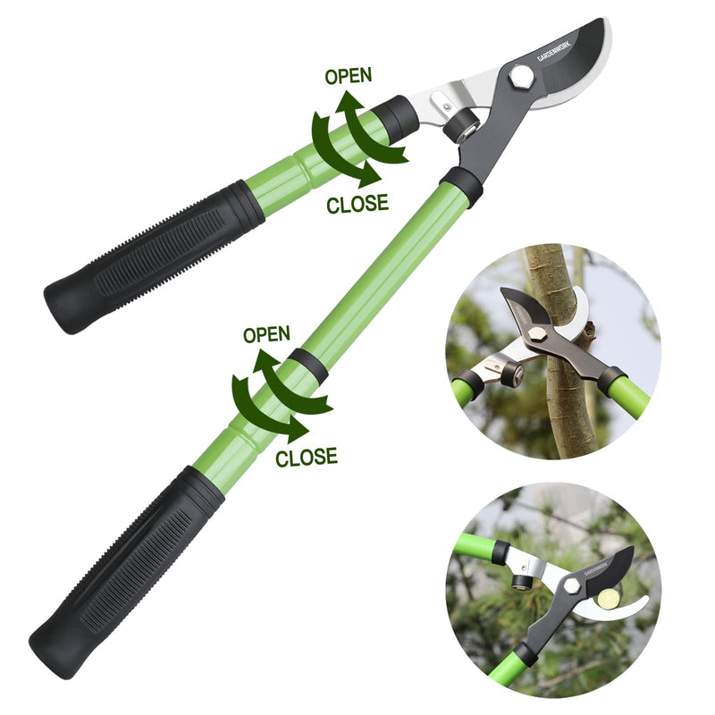 Loppers, Heavy-Duty Branch Trimmer with Sk5 Teflon Blades, Suitable for Tree Branches and Shrubs 23''
