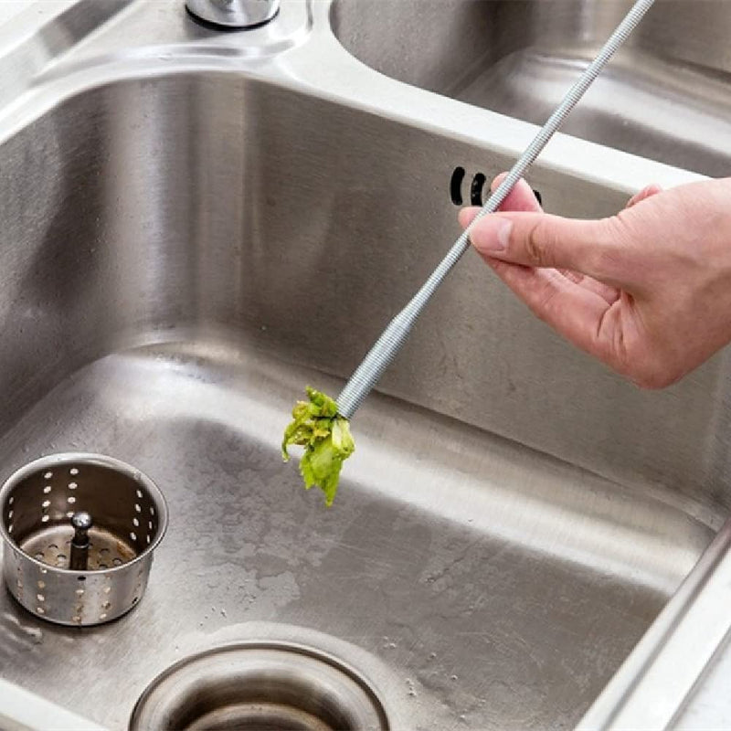 ALINNA Flexible Grabber Claw Pick Up Reacher Tool with 4 Claws Bendable Hose Pickup Reaching Assist Tool for Litter Pick, Home Sink, Drains, Toilet(24 Inches) 1 Pack