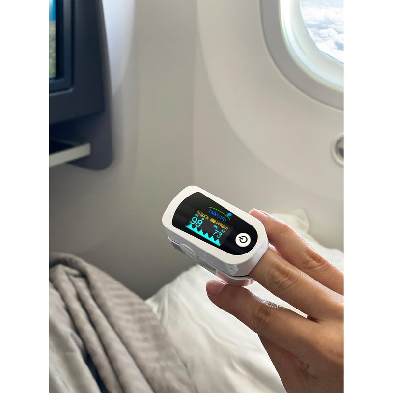 Innovo FSA/HSA Eligible iP900BP-B Fingertip Pulse Oximeter, Blood Oxygen Monitor with Free App, Plethysmograph, and Perfusion Index (with Bluetooth) with Bluetooth