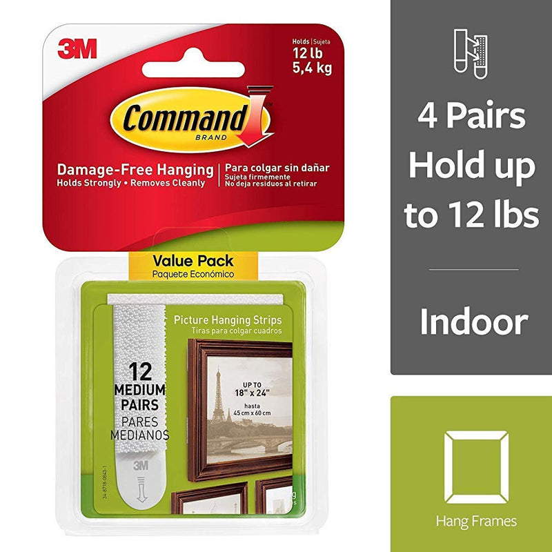 Command Damage Free Picture and Frame Hanging 7869J, Large Strips (48 Pairs)