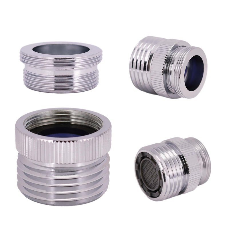 XINTONG - Faucet Adapter with Aerator, Faucet To Garden Hose Adapter, Kitchen and Bathroom Faucet Adapter to Garden Hose, Hose Attachment to Sink with 3/4" GHT Thread, Brass Chrome