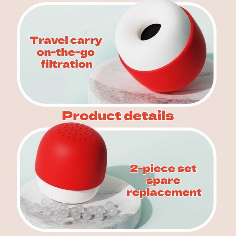 2Pcs Small Mushroom Faucet Filter Portable Bathroom Faucet Sink Water Filter Travel for Kitchen and Bathroom Sink Easy Install Purification