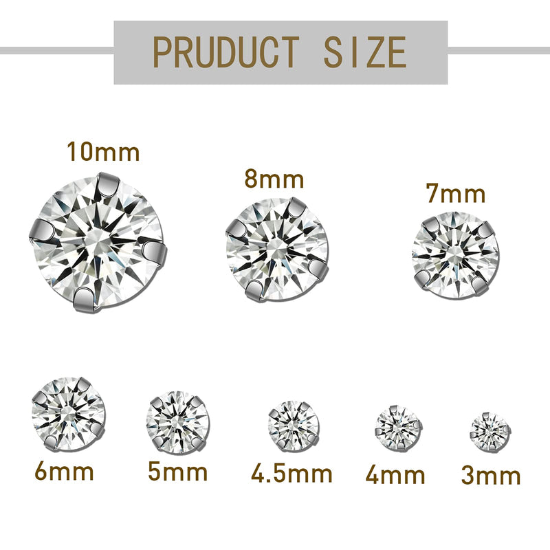 Syhood 200 Pcs Crystal Sew on Rhinestone Glass Claw Rhinestone 3 to 10 mm Flat Back Glass Clear Gems Stones for Craft, Jewelry, Clothes, Costume, Shoes, Dress, Garments, Mixed Size