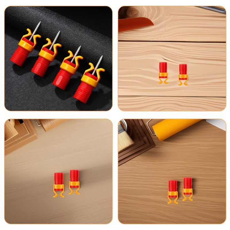 ARTIBETTER 6pcs Screw Gripper Tool For Woodworking Screw Holder Clamp For Drill Plastic Screw Holder Sleeve Screw Clip For Fixing Screws