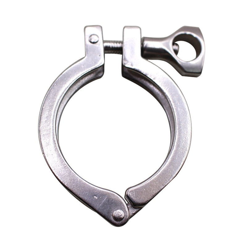 DERNORD Stainless Steel Sanitary Clamp Single Pin Tri Clamps Clover (Tube OD: 2") Tube OD: 2"