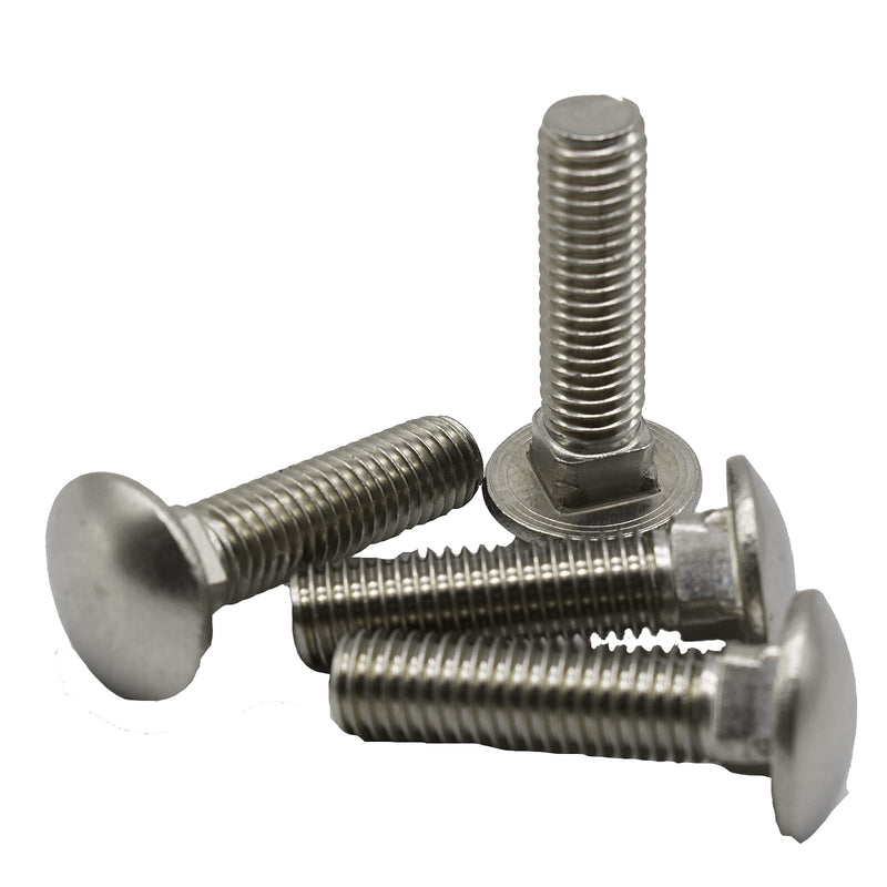 1/2"-13 X 1-1/2"(10pc) Stainless Carriage Bolt, 18-8 Stainless Steel Full Thread Coverage,Carriage Bolt,by SANTIE 1/2"-13 X 1-1/2"(10pc)