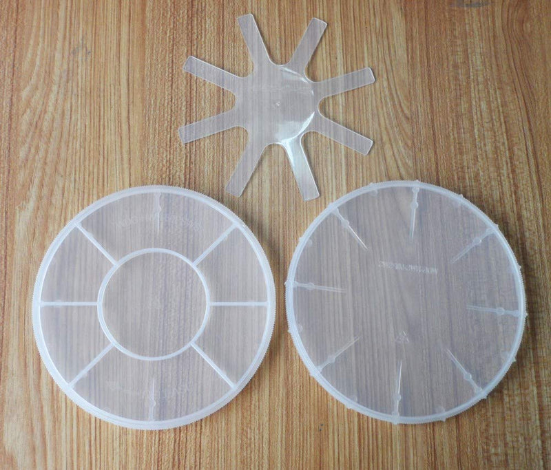 Silicon Wafer Carrier - 2 inch Single Wafer Box,Including Container,Cover & Spring,10 Pack