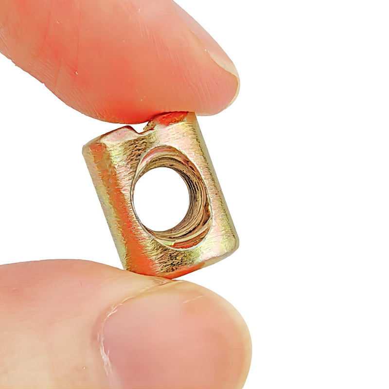 20 PCS M8 Barrel Nuts M8x15mm Furniture Barrel Nuts, Cross Dowels Slotted Nuts for Furniture Beds Crib and Chairs