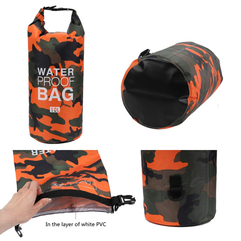 Waterproof Dry Bag 2L/5L/10L/15L/20L/30L, Roll Top Sack Keeps Gear Dry for Kayaking, Rafting, Boating, Swimming, Camping, Hiking, Beach, Fishing with Free Waterproof Phone Case (Orange, 30L)