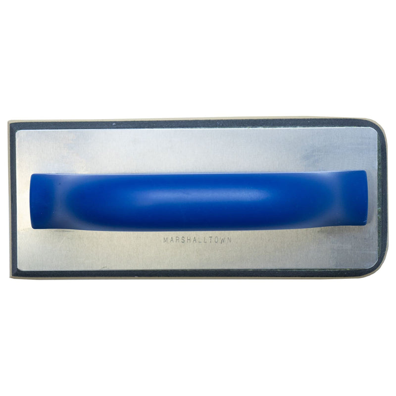 MARSHALLTOWN Tile Grouter’s Float, 9 x 4 inches, Plastic Handle, Pure Gum Rubber, Made in the USA, 43 9 X 4 Inch Pad, Plastic Handle