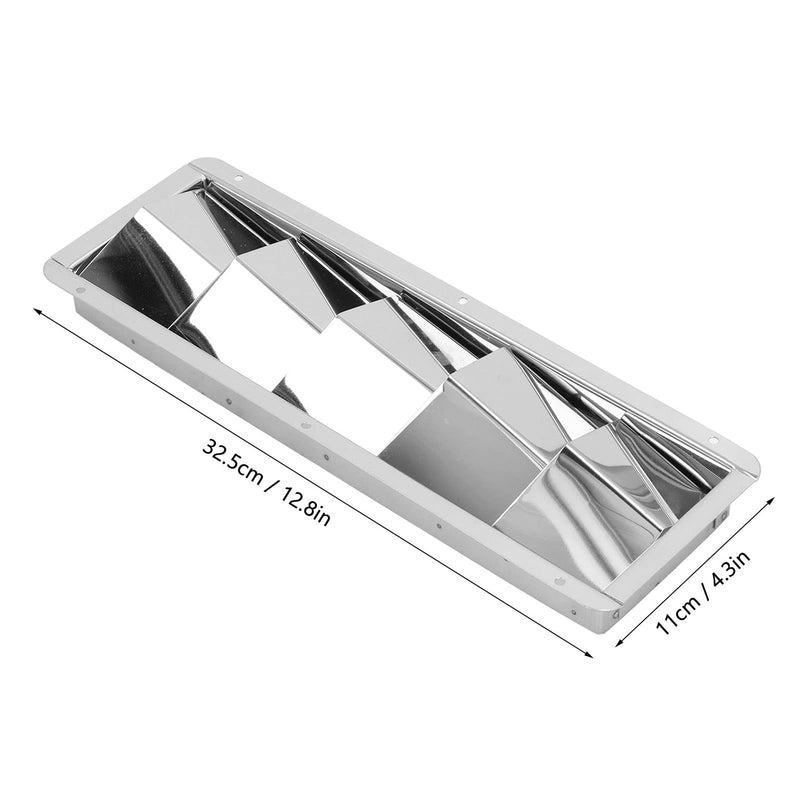 5 Slots Boat Loered Vent, Stainless Steel Louvered Ventilators, Marine Yacht Grille Ventilators Cover for Yachts