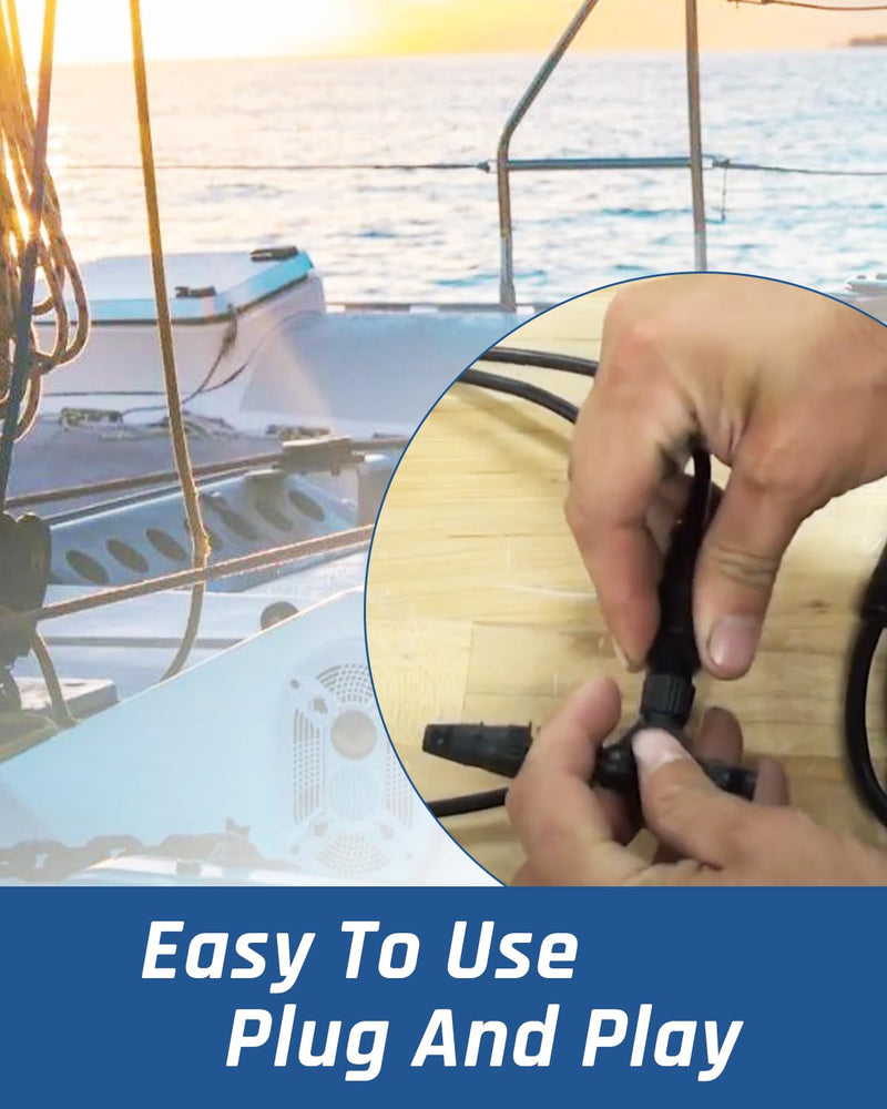 NMEA 2000 2 Meter(6.6') Backbone Cables Drop Cables Extension Cable Fit for NMEA 2000 Network Fit for Garmin Lowrance Simrad B&G Navico Network 5 Pin M12 Thread IP67 Waterproof Marine Grade Cable