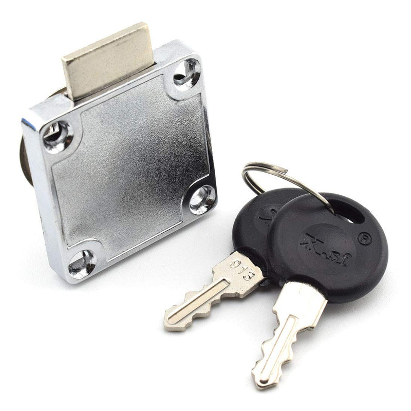 SDTC Tech Drawer Lock with Keys and Matching Screws for Cabinet/Wardrobe/Cupboard/Office Desk etc. (Cylinder Cam Length 22 mm) 22 mm Cylinder Cam