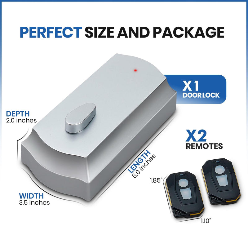 Smart Remote Door Lock for Existing Deadbolt - Installs in 30 Seconds - Enjoy Automatic Keyless Entry with Tool Free Installation - Includes Conversion Kit and Two Wireless Remotes (Bronze)
