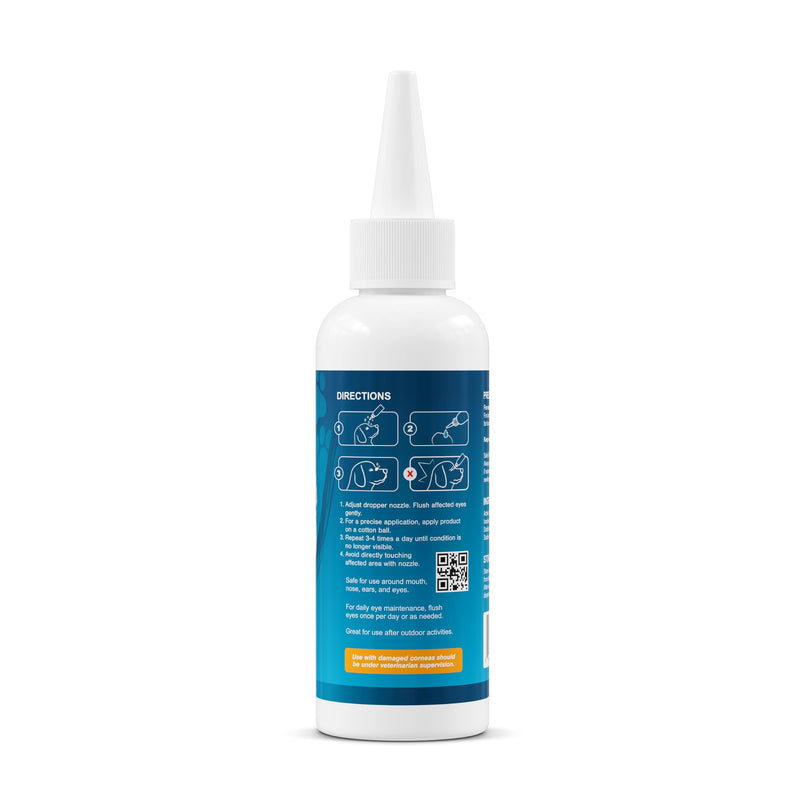 Large Pet Eye Wash 5.1 oz Gentle Eye Irritation Solution for Pets Removes Dirt, Debris & Tear Stains Safe for Daily Use 1 count