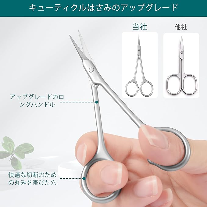 CGBE Cuticle Scissors Sharp Tip, Eyebrow Scissors, Super Slim Scissors for Cuticle Care, Professional Manicure Precision Tip Hair Repair Blade, Small Cuticle Scissors for Eyebrows, Eyelashes, Beards, Cuticles - NewNest Australia