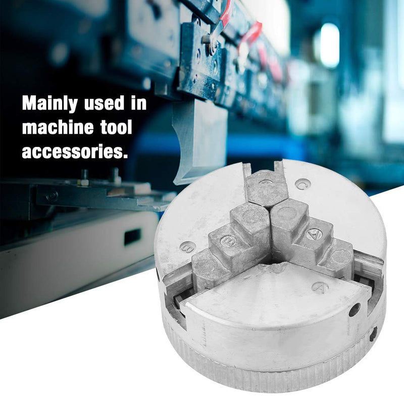 Mandrin M12X1 3 Jaw Chuck for Wood Lathe,1 X 8Tpi Wood Lathe Chuck,Mini Lathe 3 Jaw Chuck,M14 Lathe Chuck,Mini Lathe Tools Z011 Zinc Alloy 3?Jaw Chuck Clamp Accessory for Mini Metal Lathe