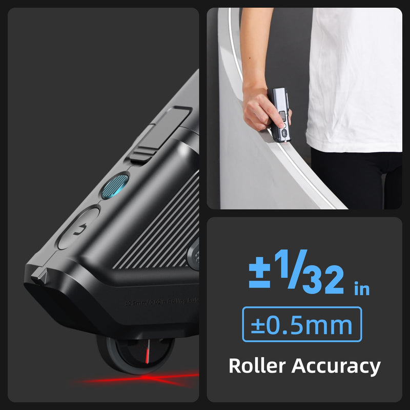 HOZO M-Cube Laser Measuring Tool Adaptor 05 Scale Roller,Electronic Digital Tape Measure with Laser,Infinite Customized Scales and ±1/32 inch Accuracy,93 Built-in US Imperial, Metric Scales 05 Laser Scale Roller Adaptor