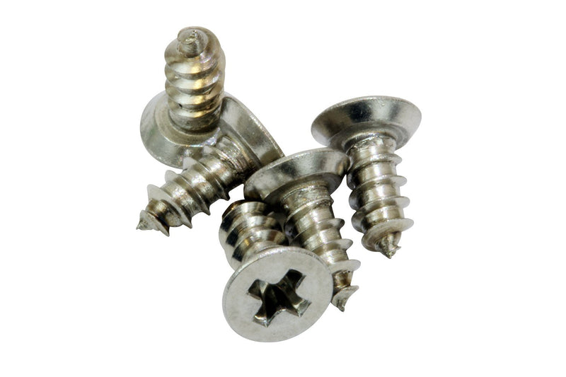 Bolt Dropper #4 x 1/4" Stainless Steel Flat Head Phillips Wood Screw (100 Pack), 18-8 (304) Stainless Steel Sheet Metal Screws - Type A Point, Plain Finish #4 X 1/4"