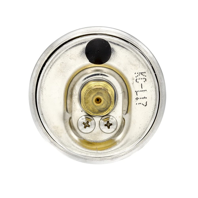 Liquid Filled Center Back Mount Pressure Gauge with 1.5" Dial, 0-2000 PSI, 1/8" Male NPT Connection, Stainless Steel CASE and Bezel (1)