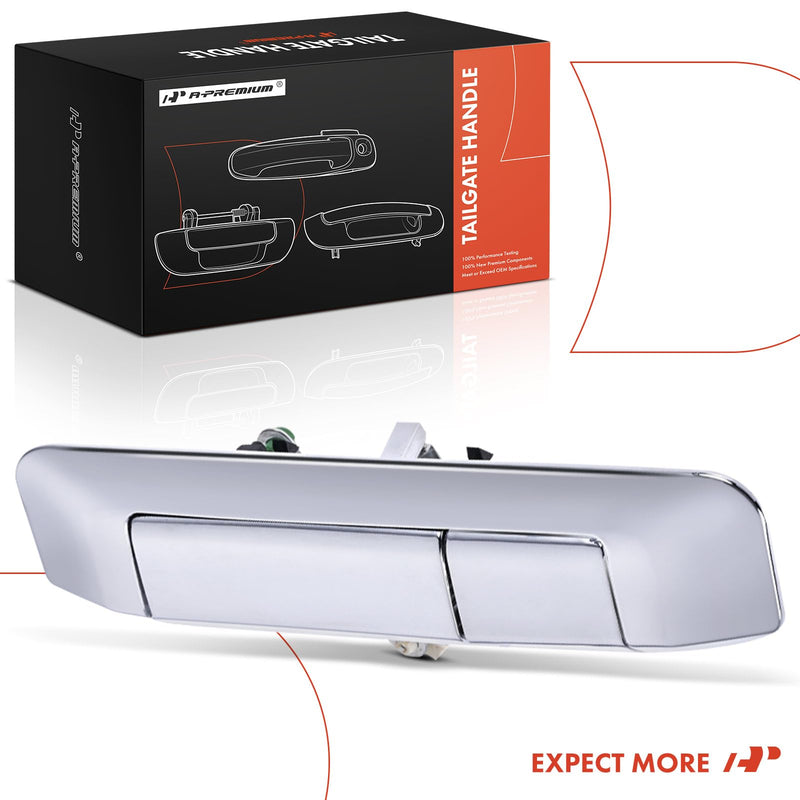 A-Premium Tailgate Handle Liftgate Latch Handle Compatible with Toyota Tacoma 2009-2015, Chrome, Replace# 69090-04020