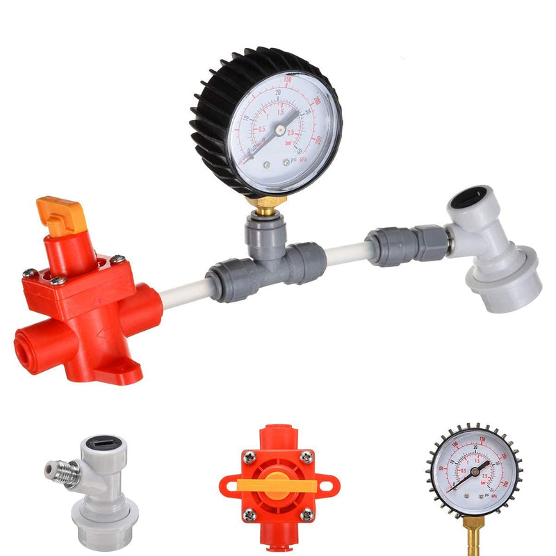 BlowTie Diaphragm Ball Lock Keg Beer Spunding Valve For Brewing Complete Kit for Home Brewing Beer Spunding Valve Corny keg Ferment CO2 Constant pressure valve