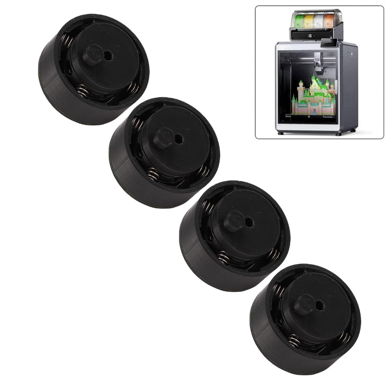 4Pcs Anti Vibration Feet Shock Absorbing Pads for 3D Printers Like K2 Plus Ender 3 CR-10 Rubber Noise Reduction Stable Leveling Accessories