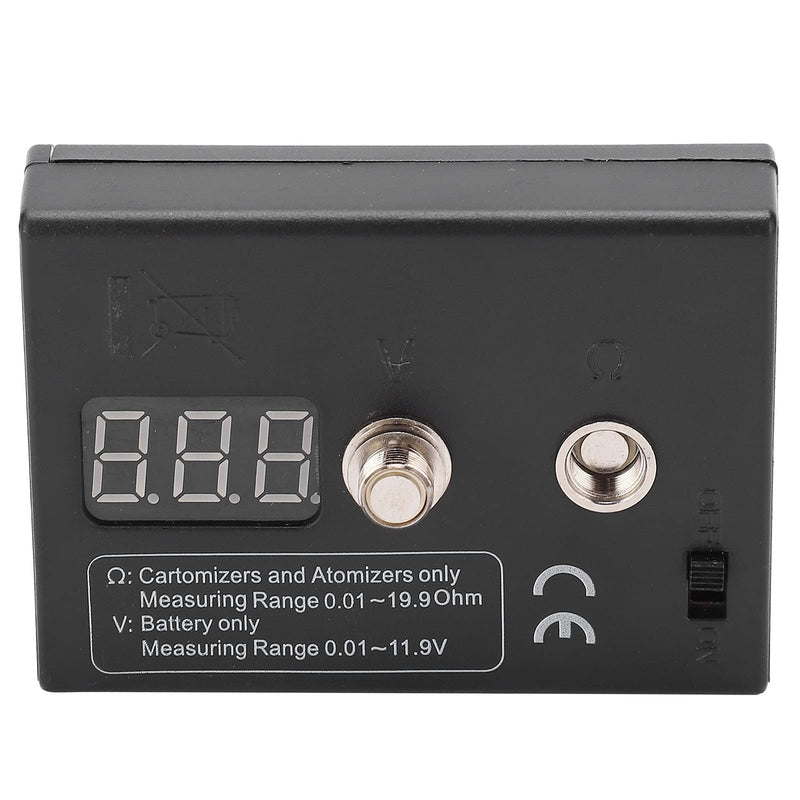 Digital Coil Resistance Tester, Resistance OHM Meter Measuring Reader Wire DIY Tool for Atomizer 3V 0.01 to 20Ω Coil Tester