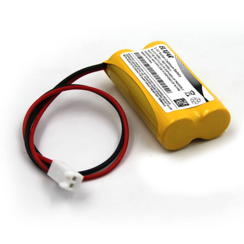 (5-Pack) 2.4V 800mAh Ni-CD Battery Pack Replacement for Dual-Lite 0120822, Dantona Custom-7, LITHONIA ELB-2P41N (CUSTOM-29), ELB-4804N (CUSTOM-241), Custom-276, OSA030 Exit Sign Emergency Light