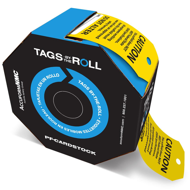 100 Scaffolding Tags by-The-Roll, Scaffold Does Not Meet Federal/State OSHA Specifications, US Made OSHA Compliant Scaffold Tags, Waterproof PF-Cardstock, Resists Tears, 6.25"x3", TAR101 100 Tags