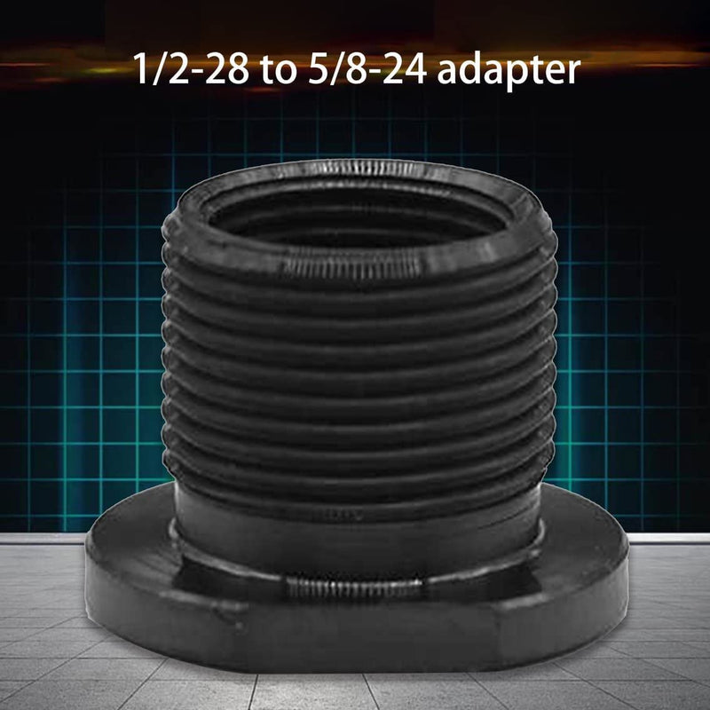 JJLFresheners Black Adapter Aluminium Fine Workmanship Good Appearance 1/2 28 to 5/8 24