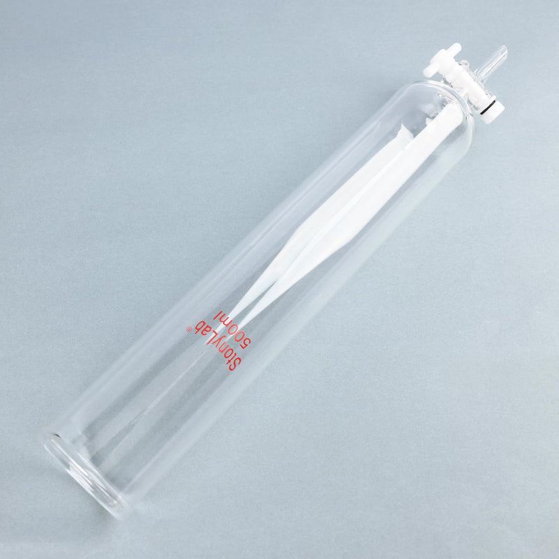 stonylab Dropping Funnel, Borosilicate Glass Burette Funnel with PTFE Stopcock for Laboratory and Home Use, 500 ml