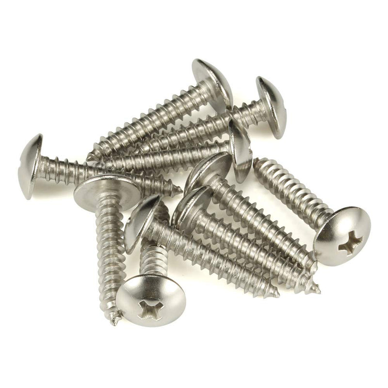 #8 x 5/8" Truss Head Self Tapping Wood Screws Sheet Metal Screws, 304 Stainless Steel 18-8, 100 PCS #8 x 5/8"