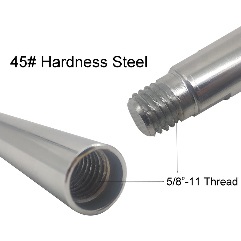 5/8"-11 Thread Angle Grinder Extension Shaft Set Connecting Rotary Rod Car Polishing Adapter of 3pcs, 3 inch, 3.9inch, 5.5inch
