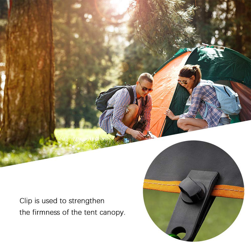 Tent Clips, Easy To Carry Lightweight Designed Awning Clip Outdoor Equipment for Awning for Outdoor Camping Tent for Caravan for Tarps