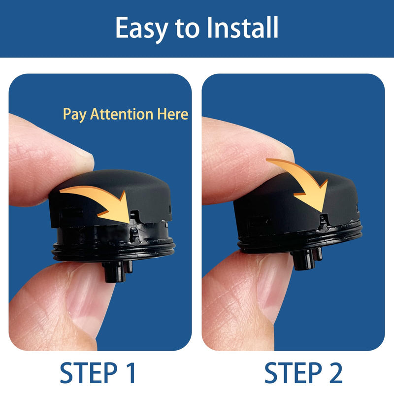 Doorbell Button Replacement, Doorbell Pro Buttons Replacement, Come with 4Pack Buttons / 2Pack Screws, Video Doorbell Buttons Compatible with Doorbell Pro Doorbell Elite, Repair Split Cracked Button BLACK