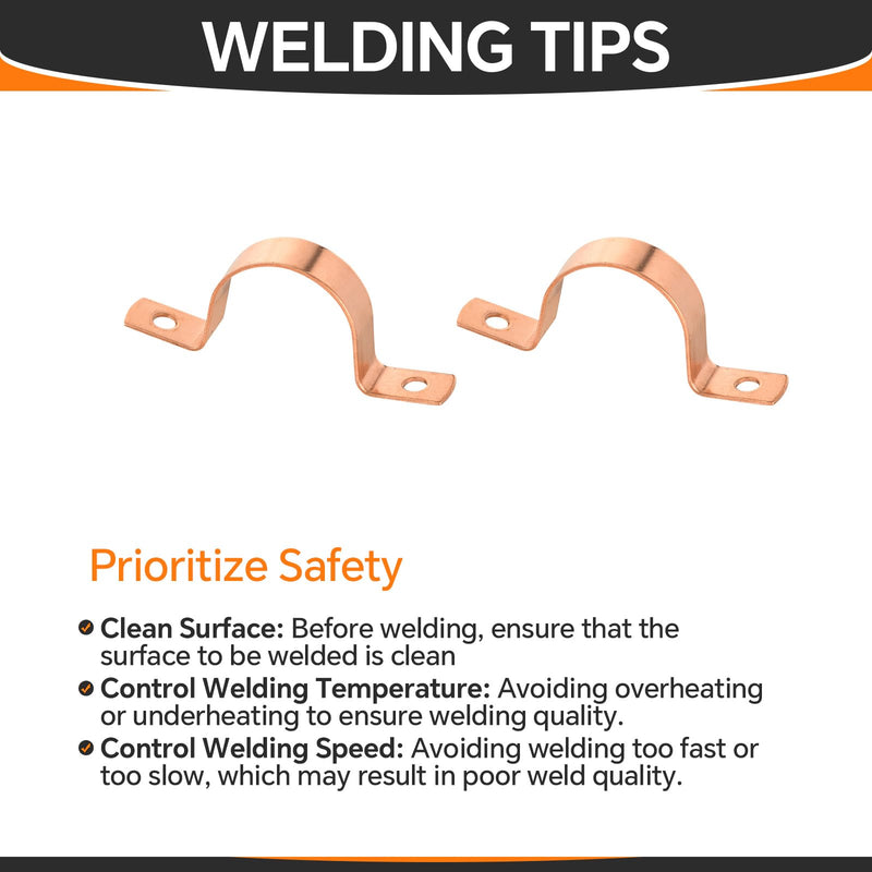 HeSun 30-Pack Copper Fittings, 3/4-Inch Copper Tube Strape, Two-Hole Clamp Mount for Pipe Support 3/4 INCH 30 PACK