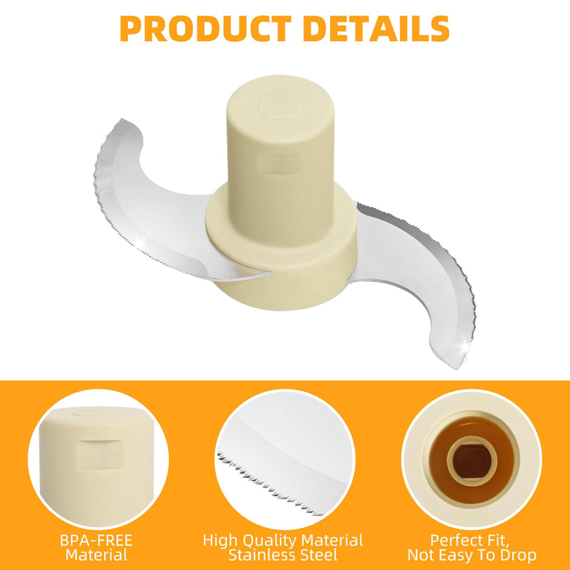 Replace for Cuisinart DLC-001TXA, DLC-7, CSR Steel Blade,Compatible with Cuisinart 14 Cup DFP-14BCNY DFP-14BCNR DFP-14N etc food processor,DLC-001TXB Main Stainless Steel Chopping Blade