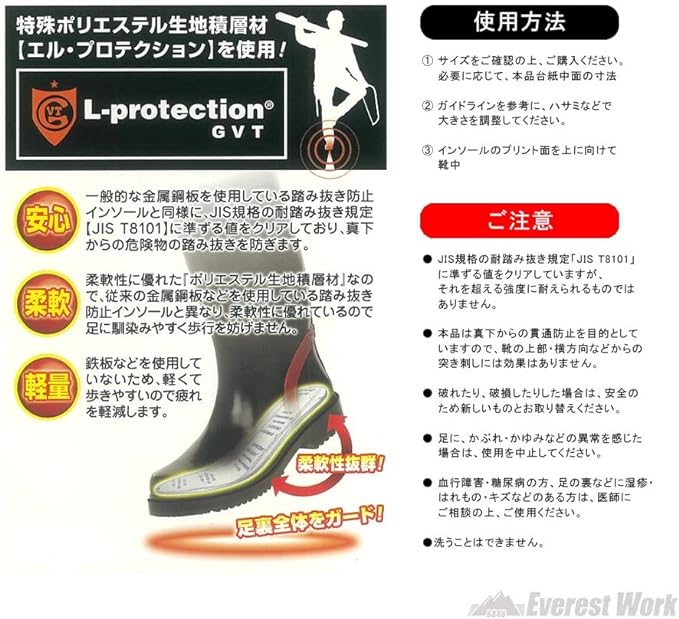 is-fit Anti-Step Insole, L - NewNest Australia